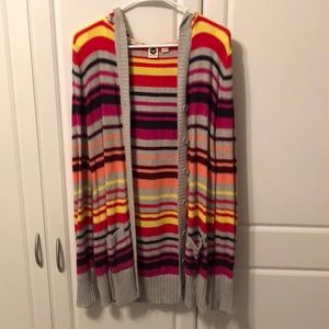 Roxy Colorful Striped Long Cardigan